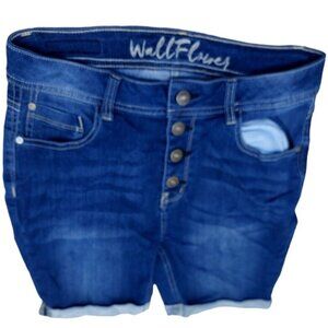 Wallflower Women’s Bermuda Shorts Size 11 Button Fly Cuffs